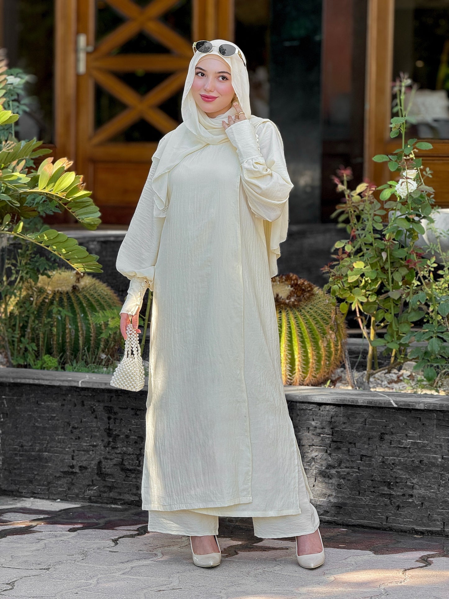 Ensemble bloom robe& pantalon