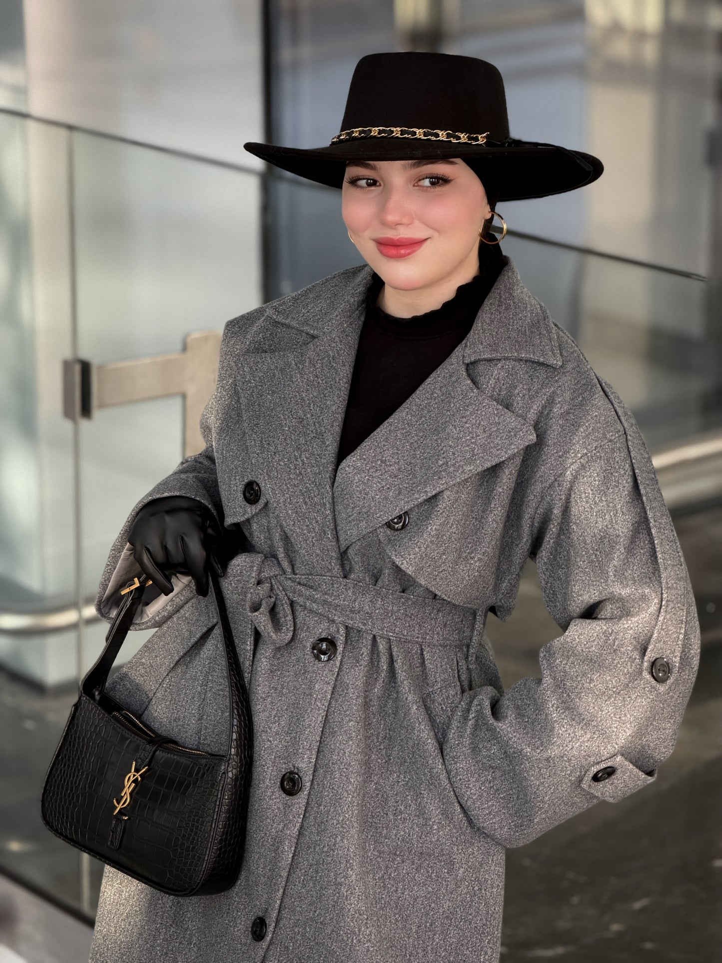 Vermeil grey cachemire coat