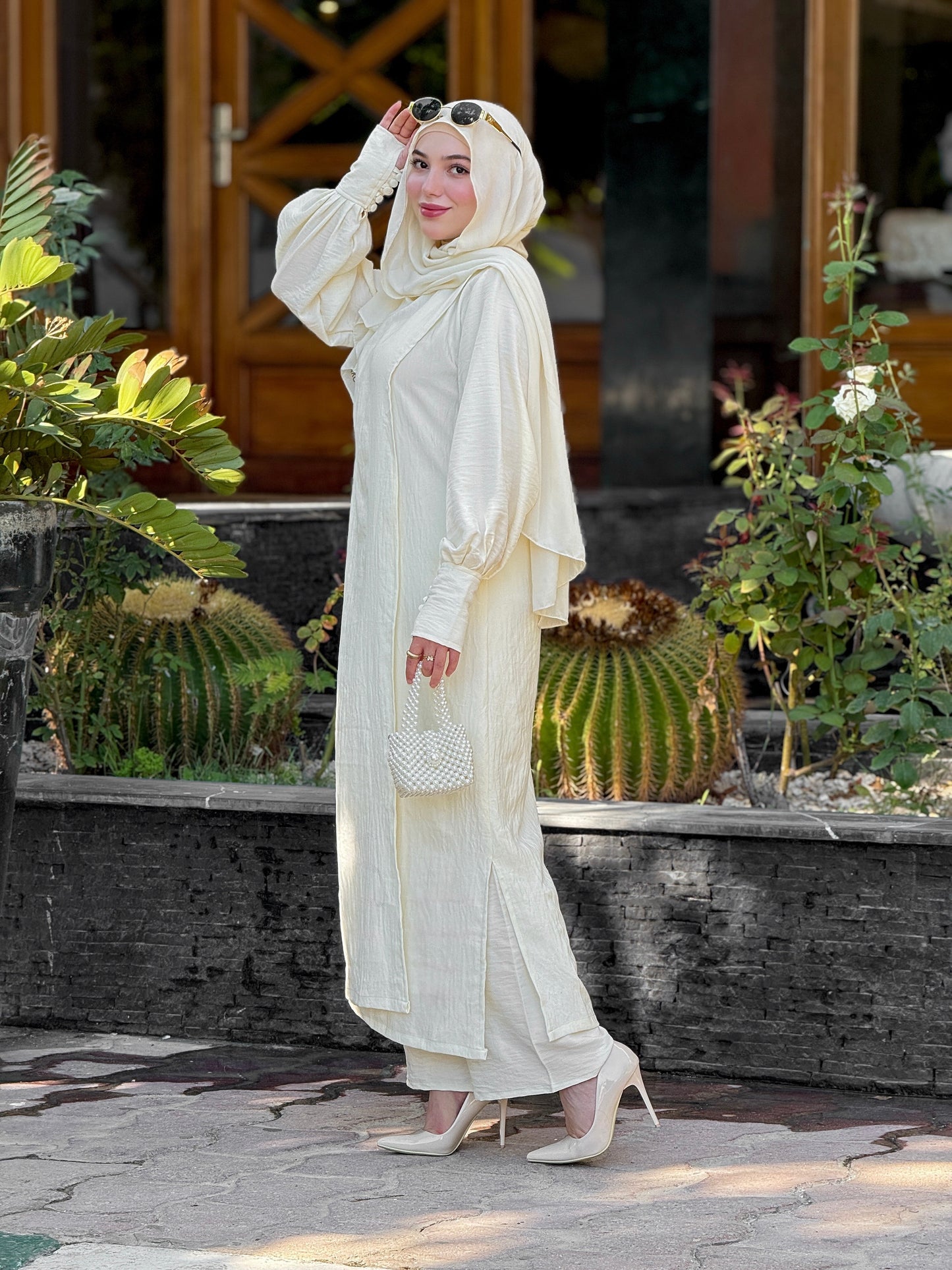 Ensemble bloom robe& pantalon