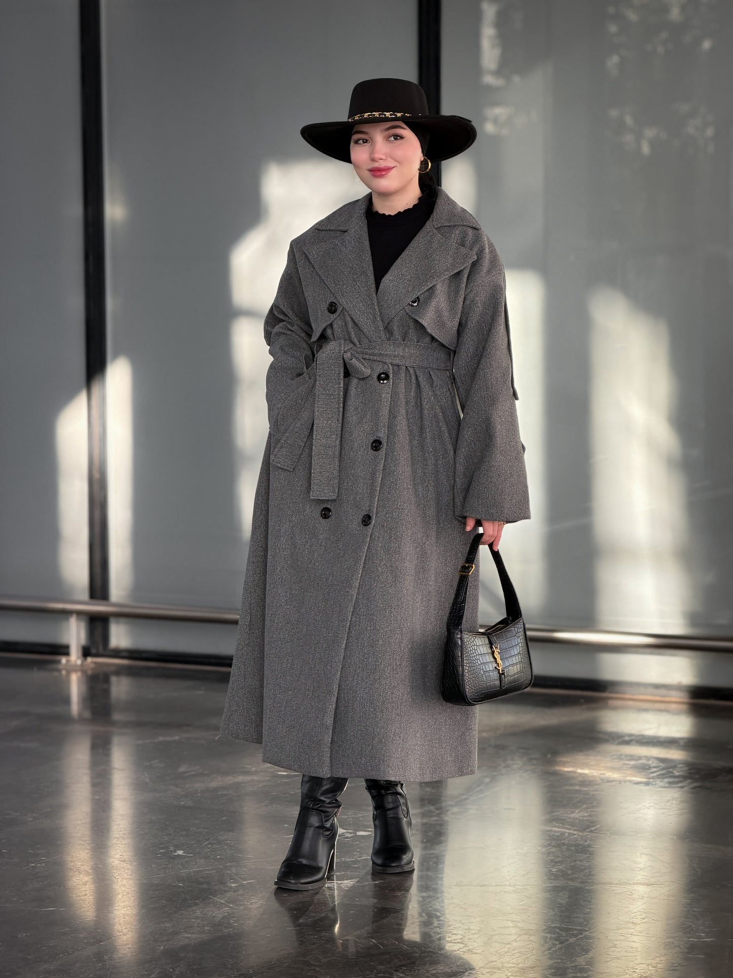 Vermeil grey cachemire coat