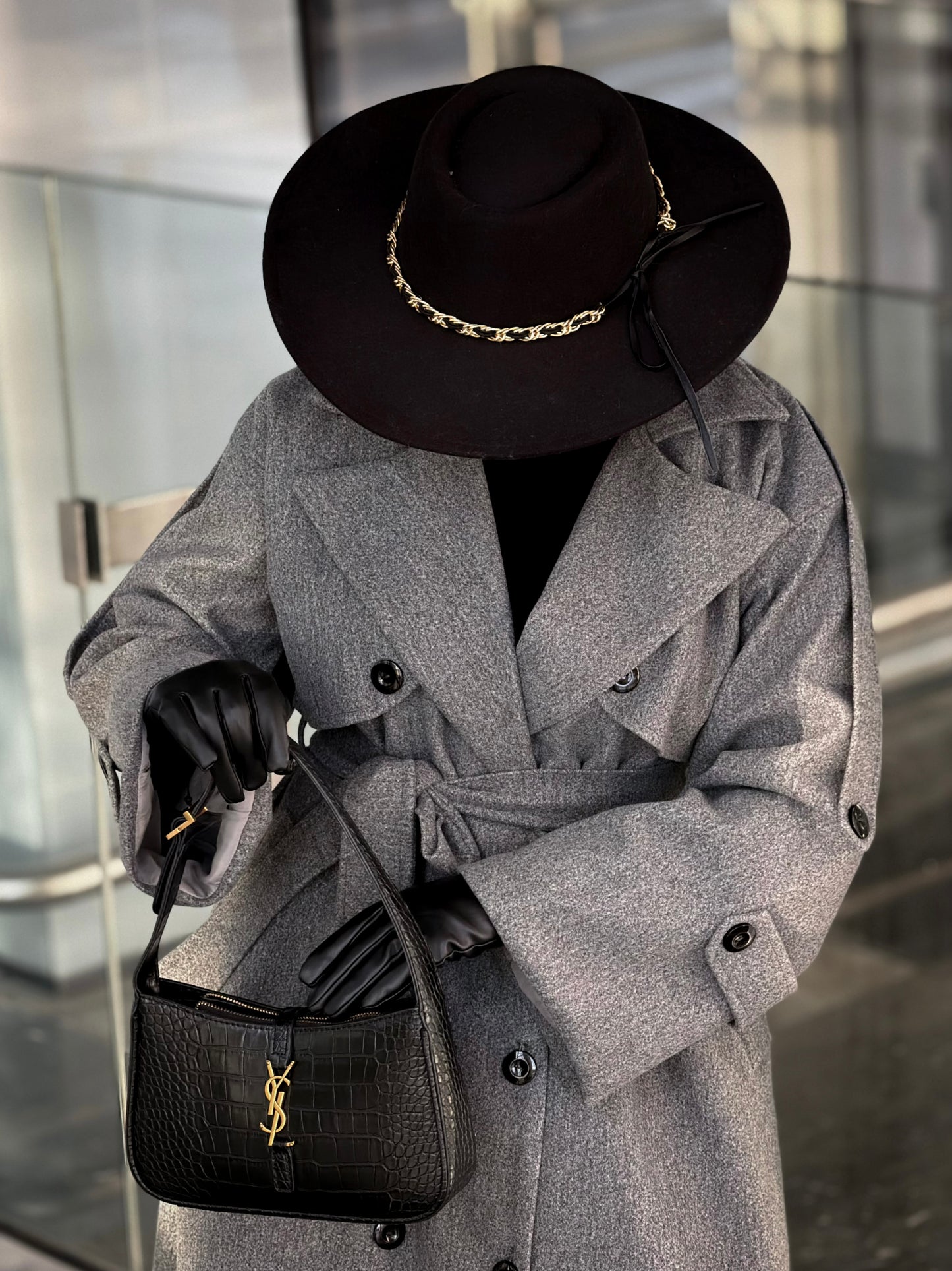 Vermeil grey cachemire coat