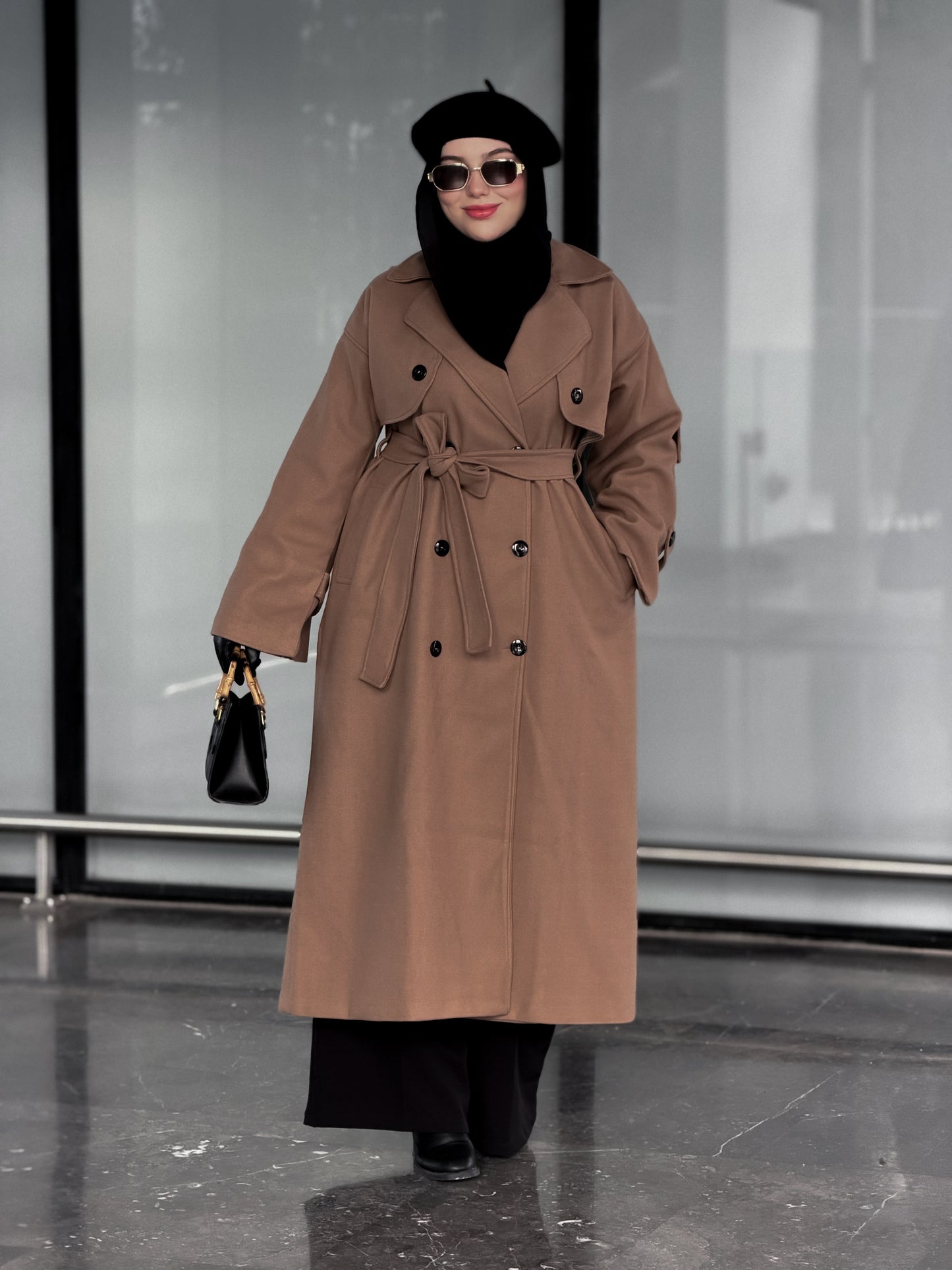 Vermeil brown cachemire coat